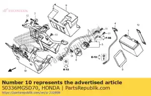 Honda 50336MGSD70 pokrywa, pojemnik na baterie - Dół