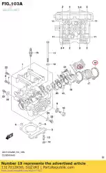 Qui puoi ordinare morsetto, tubo di aspirazione da Suzuki , con numero parte 1317012K00: