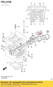 suzuki 1317012K00 morsetto, tubo di aspirazione - Il fondo