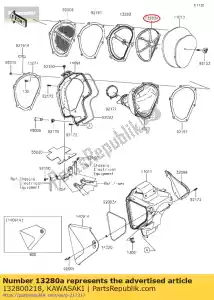 Kawasaki 132800218 houder, element - Onderkant