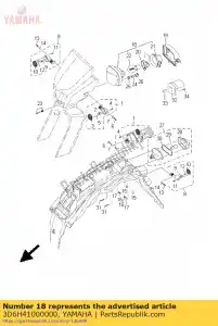 yamaha 3D6H41000000 koplamp montage - Onderkant