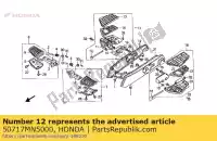 50717MN5000, Honda, cubierta, r. paso de pasajero ho honda gl goldwing  gl1500 1500 , Nuevo