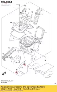 suzuki 1382112K00 grampo - Lado inferior