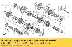 honda 23220HP1670 geen beschrijving beschikbaar op dit moment - Onderkant