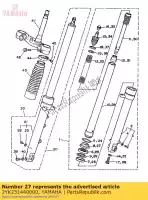 2YK231440000, Yamaha, selo, poeira yamaha tdr 250 1988 1990, Novo