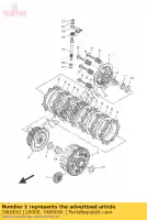 1WDE61110000, Yamaha, engrenagem, acionamento primário yamaha  mt yzf r 300 320 660 2015 2016 2017 2018 2019 2020 2021, Novo