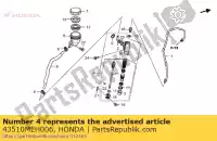 43510MEH006, Honda, brak opisu w tej chwili honda nsa 700 2008 2009, Nowy