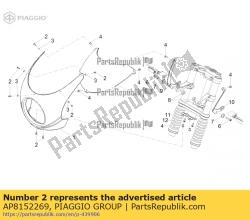 Aprilia AP8152269, Parafuso sextavado m5x20, OEM: Aprilia AP8152269