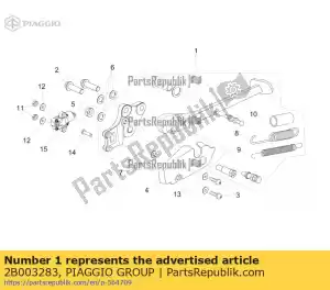 Piaggio Group 2B003283 stand cpl. - Bottom side