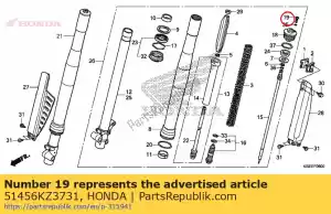 honda 51456KZ3731 bolt, plug - Bottom side