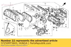 toerenteller assy. (tpm) van Honda, met onderdeel nummer 37250MT3602, bestel je hier online: