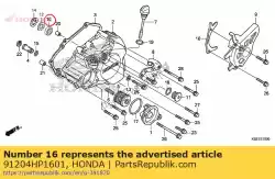 Aqui você pode pedir o selo de óleo, 10x21x5 em Honda , com o número da peça 91204HP1601: