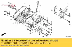 Honda 91204HP1601 selo de óleo, 10x21x5 - Lado inferior