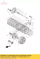 5NL163713100, Yamaha, chefe, embreagem yamaha yz 250 2008 2009 2010 2011 2012 2013, Novo