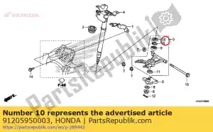 Honda 91205950003 oil seal, 25x42x7 (arai) - Bottom side