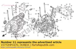 Aqui você pode pedir o nenhuma descrição disponível no momento em Honda , com o número da peça 15772HP1670: