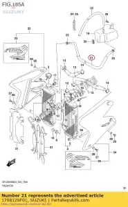 suzuki 1798129F01 tuyau, réservoir - La partie au fond