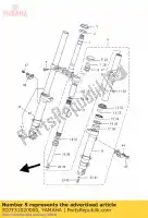 5D7F31020000, Yamaha, fourche avant assy lh yamaha yzf r 125 2008 2009 2010 2011, Nouveau