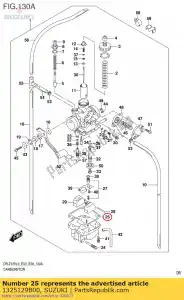 suzuki 1325129B00 pakking, vlotter ch - Onderkant