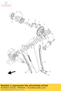 Yamaha 93306072Y100 bearing - Bottom side