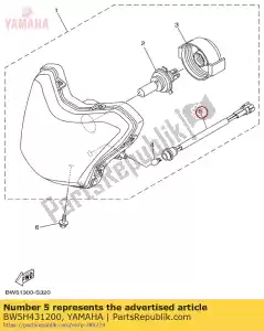 yamaha BW5H431200 cavo di collegamento - Il fondo