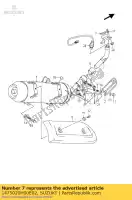 1475020H00E02, Suzuki, capa, silenciador suzuki ux 125 150 2008 2010, Novo