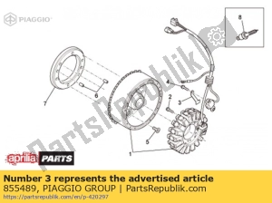 aprilia 855489 plato - Lado inferior