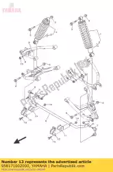 Qui puoi ordinare bullone, flangia da Yamaha , con numero parte 958171002000: