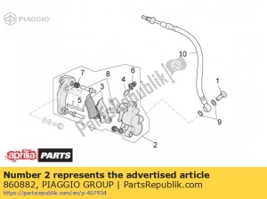 aprilia 860882 bremssattel vorne - Unterseite