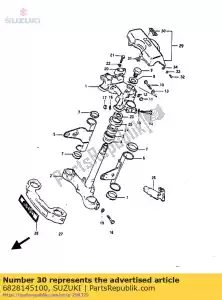 Suzuki 6828145100 emblemat, r?czka str - Dół