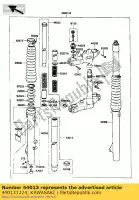 440131224, Kawasaki, tube-fourche intérieure kl250-d2 kawasaki klr 250 1985 1986 1987 1988 1989 1990 1991 1992 1994, Nouveau