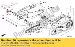 Here you can order the dust seal, 23x35x5 from Honda, with part number 91214MAL601:
