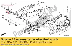 honda 91214MAL601 dust seal, 23x35x5 - Bottom side