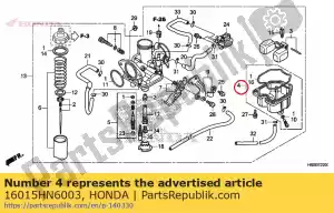 Honda 16015HN6003 conjunto de câmara, flutuação - Lado inferior