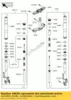 44039013018R, Kawasaki, holder-fork upper,f.s.bl kawasaki z eversion d  b c a z800 abs dds cds def z800e version 800 , New