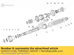 Here you can order the idle gear z=17 from Piaggio Group, with part number GU03211160: