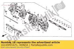 hengel van Honda, met onderdeel nummer 16145MJ1671, bestel je hier online: