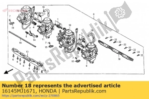 Honda 16145MJ1671 rod - Bottom side