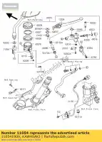 110541909, Kawasaki, bracket,reservoir tank,f zr750 kawasaki z 750 2007 2008 2009 2010 2011 2012, New