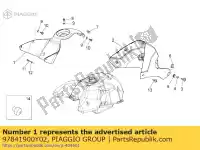 97841900Y02, Piaggio Group, za?lepka zbiornika czarna moto-guzzi stelvio 1200 2008 2009, Nowy