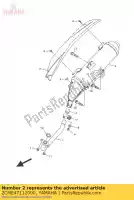 2CME47112000, Yamaha, silencioso 1 yamaha mw 125 2016, Novo