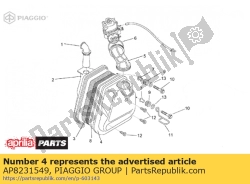 Aprilia AP8231549, Filtergehäusedeckel, OEM: Aprilia AP8231549