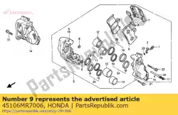 Here you can order the spring, pad from Honda, with part number 45106MR7006: