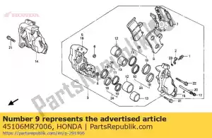 Honda 45106MR7006 spring, pad - Bottom side