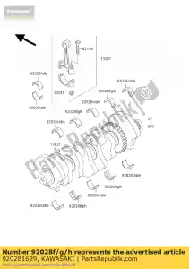 kawasaki 920281629 bushing,crankshaft,#2 zx750-j1 - Bottom side