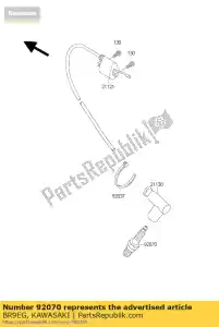 kawasaki BR9EG ngk bujía br9eg kawasaki - Lado inferior