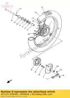 451251300000, Yamaha, sabot de frein comp. yamaha pw 80, Nouveau