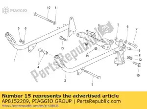 Piaggio Group AP8152289 tornillo con brida - Lado superior