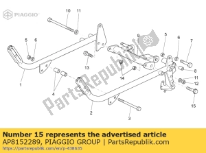 aprilia AP8152289 parafuso c / flange - Lado inferior