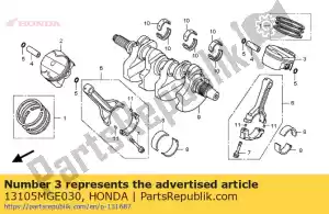 honda 13105MGE030 pistone, rr. (std.) - Il fondo